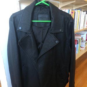 Blank NYC faux leather moto jacket - size L